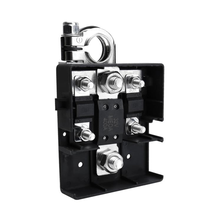 Car Battery Distribution Terminal 32V 400A Quick Release Fused Clamps Connector  - Black