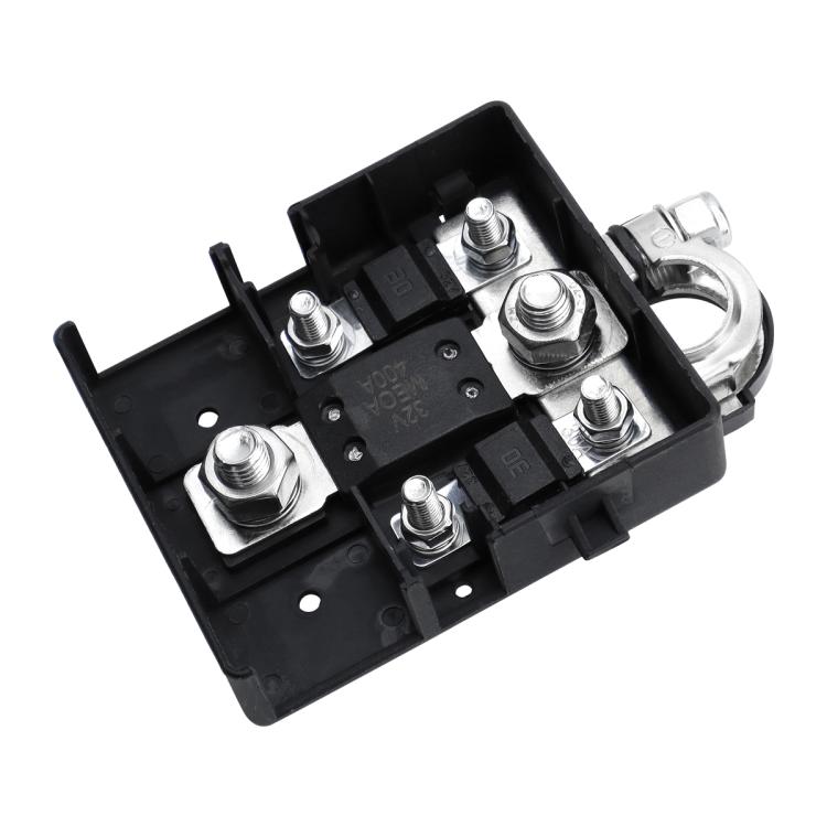 Car Battery Distribution Terminal 32V 400A Quick Release Fused Clamps Connector  - Black