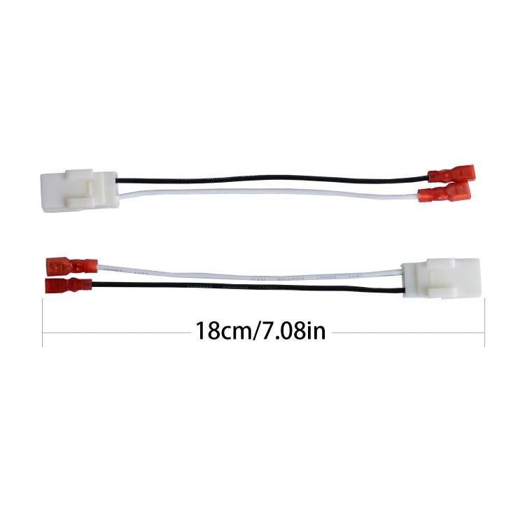4pcs Speaker Wire Harness Adapter Car Audio Connector Cable for Jeep / Chrysler / Dodge  - White