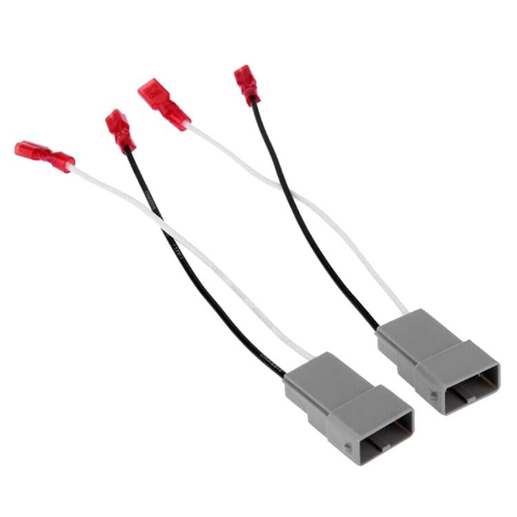 2pcs Speaker Wire Harness Adapter Audio Connector Cable for Honda Accord  - Grey