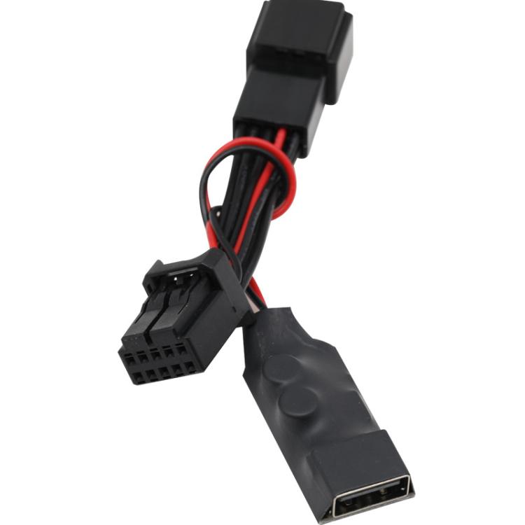 Dash Cam Rearview Mirror USB Power Adapter Cable for Nissan / Subaru / Infiniti  - Black