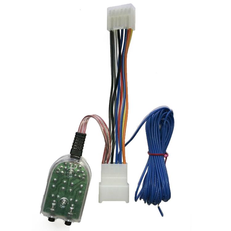10 Pin + 6 Pin High to Low Line Output Converter with Remote Turn-On Cable for Toyota / Subaru / Scion / Lexus  - White
