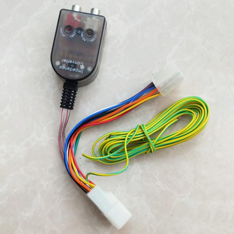 10 Pin + 6 Pin High to Low Line Output Converter with Remote Turn-On Cable for Toyota / Subaru / Scion / Lexus  - White