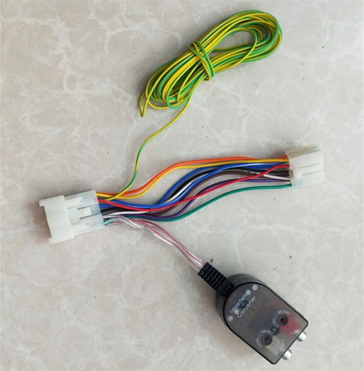 10 Pin + 6 Pin High to Low Line Output Converter with Remote Turn-On Cable for Toyota / Subaru / Scion / Lexus  - White