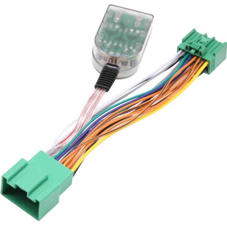 Subwoofer Harness & Amplifier Adapter High to Low Converter Wiring Harness for Buick / GM / GMC / Chevrolet  - Green
