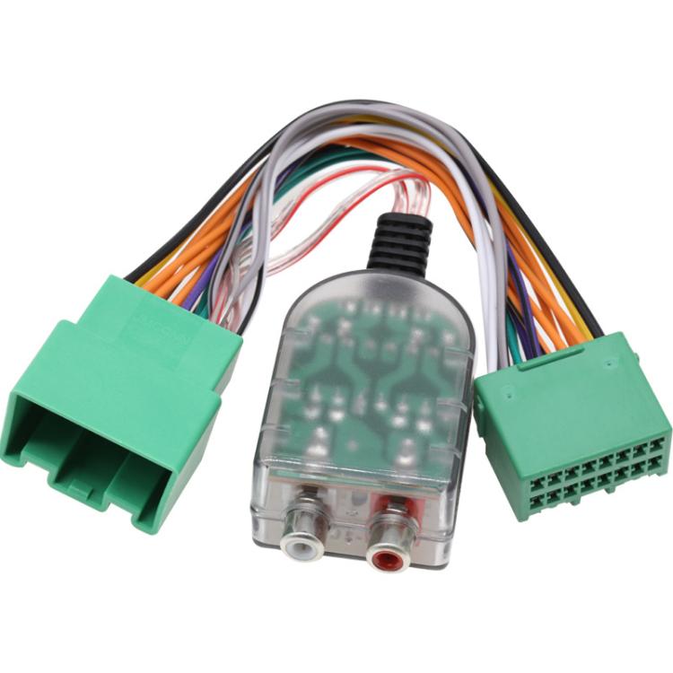 Subwoofer Harness & Amplifier Adapter High to Low Converter Wiring Harness for Buick / GM / GMC / Chevrolet  - Green