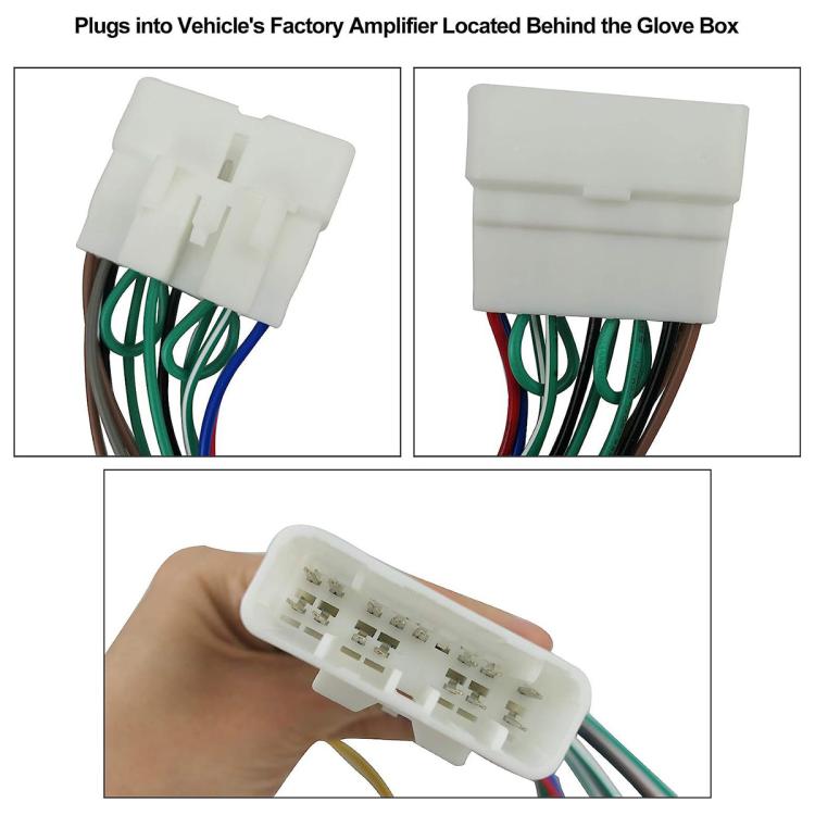 Radio Wiring Harness Stereo Connector with Amplifier Bypass for LEXUS IS300 2001-2005  - White