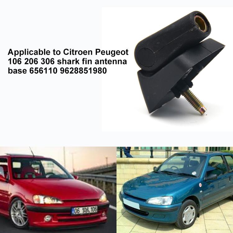 Shark Fin Antenna Base 656110 / 9628851980 for Citroen / Peugeot 106 206 306  - Black