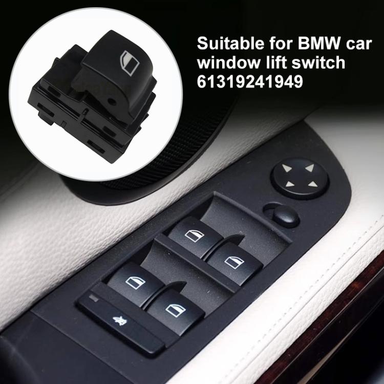 Power Window Switch 61319241949 for BMW  - Black
