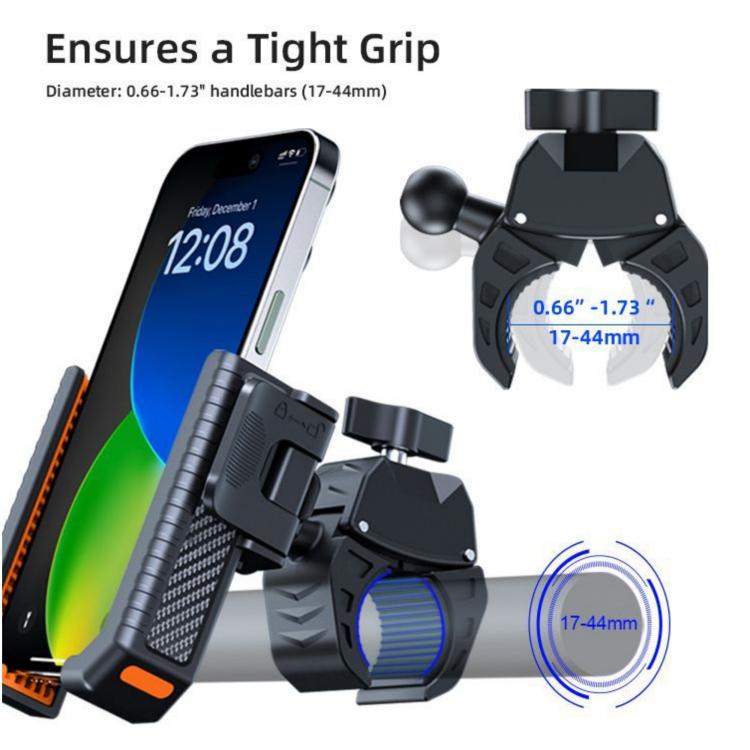 Carbon Fiber Texture Bicycle Non-slip Scooter Phone Holder