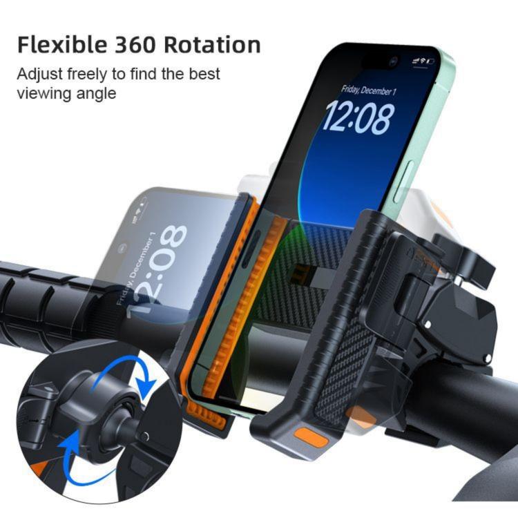 Carbon Fiber Texture Bicycle Non-slip Scooter Phone Holder