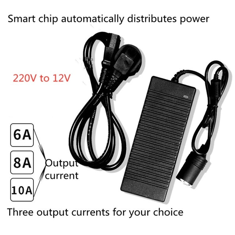 220V To 12V Power Converter 10A 160W Car To Home Converter Dedicated Inverter for Car Refrigerator, Plug Type: AU Plug  - Black