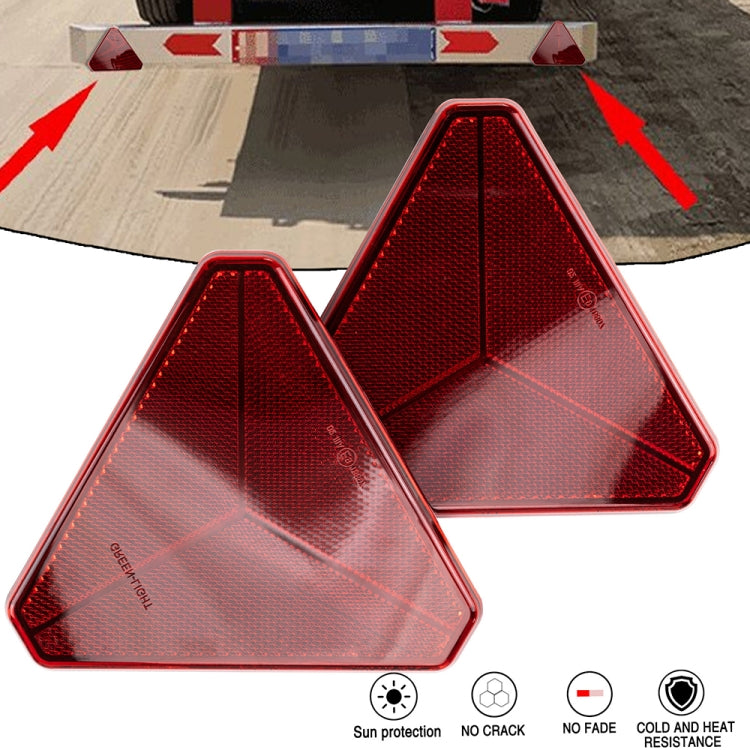 Trucks Trailers RV Triangular Red Reflector
