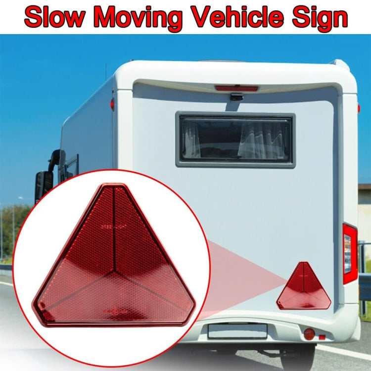 Trucks Trailers RV Triangular Red Reflector