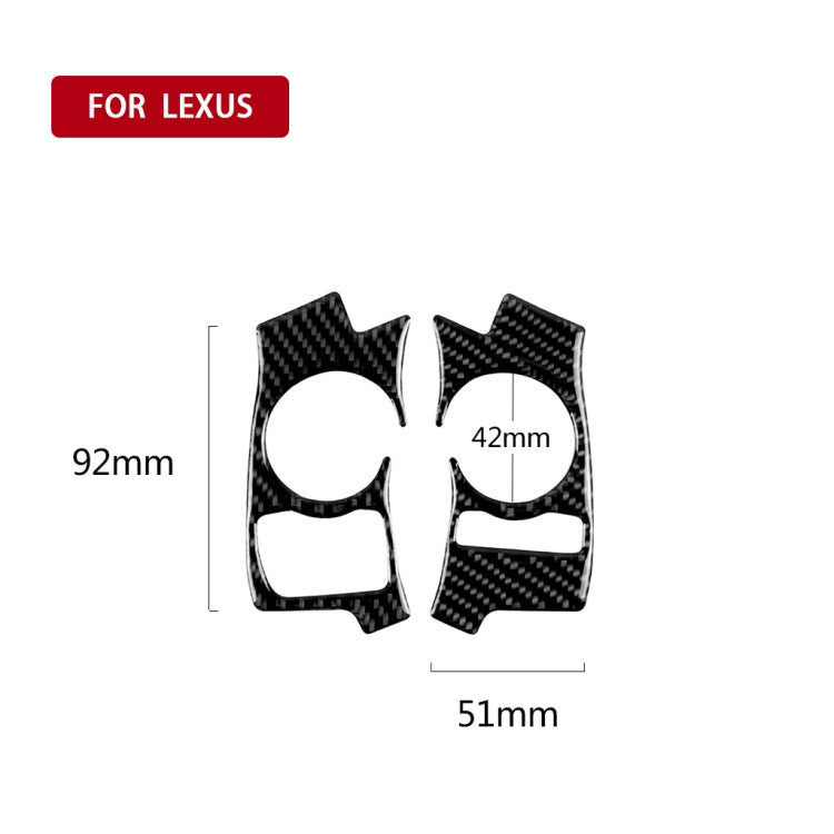 Car Carbon Fiber Steering Wheel Button Decorative Sticker for Lexus IS250 NX200 200t 300h 2013-2020, A Style