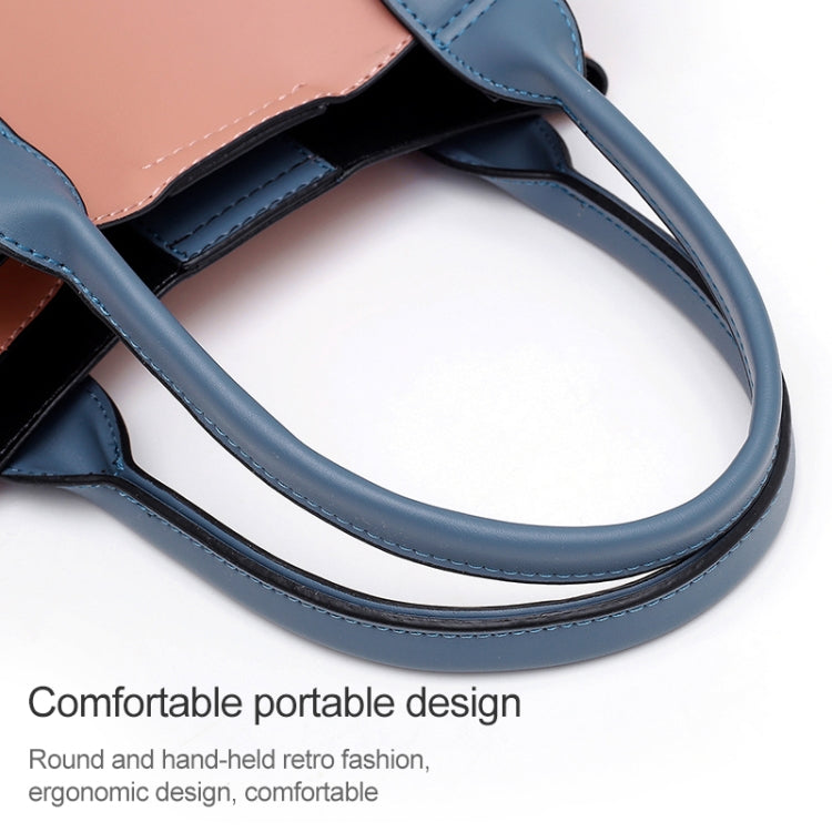 3 In 1 Fashion Solid Color Bucket Type Handbag Shoulder Bag
