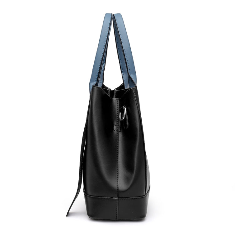3 In 1 Fashion Solid Color Bucket Type Handbag Shoulder Bag