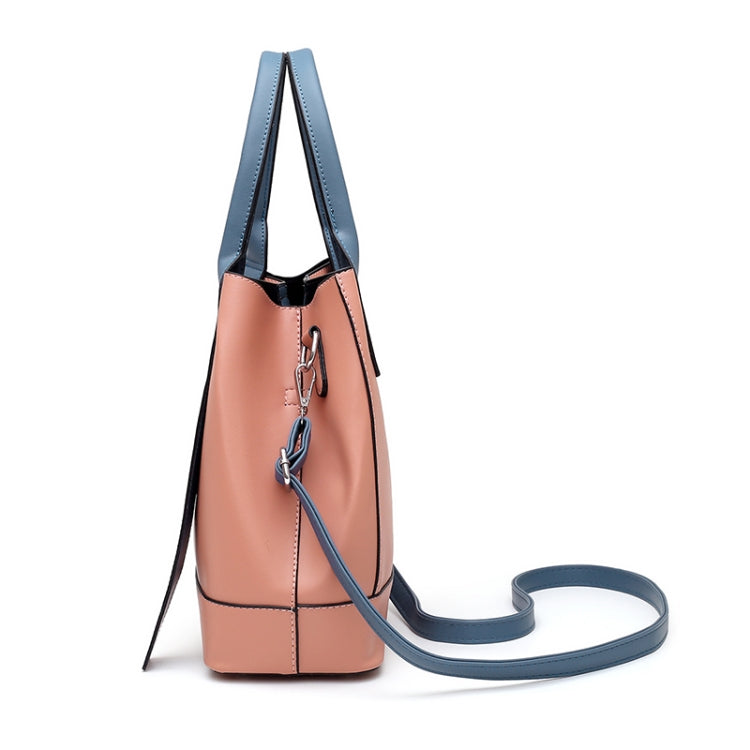 3 In 1 Fashion Solid Color Bucket Type Handbag Shoulder Bag