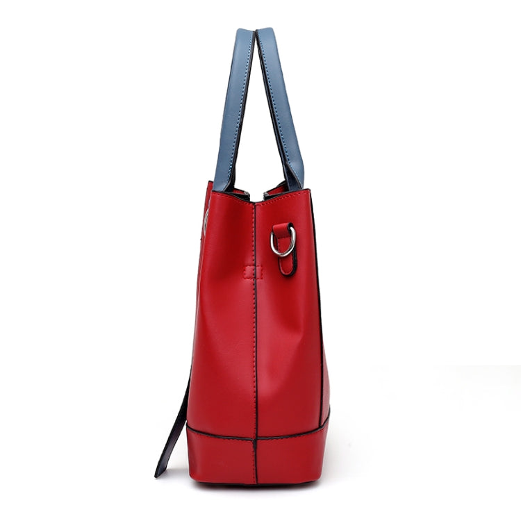 3 In 1 Fashion Solid Color Bucket Type Handbag Shoulder Bag
