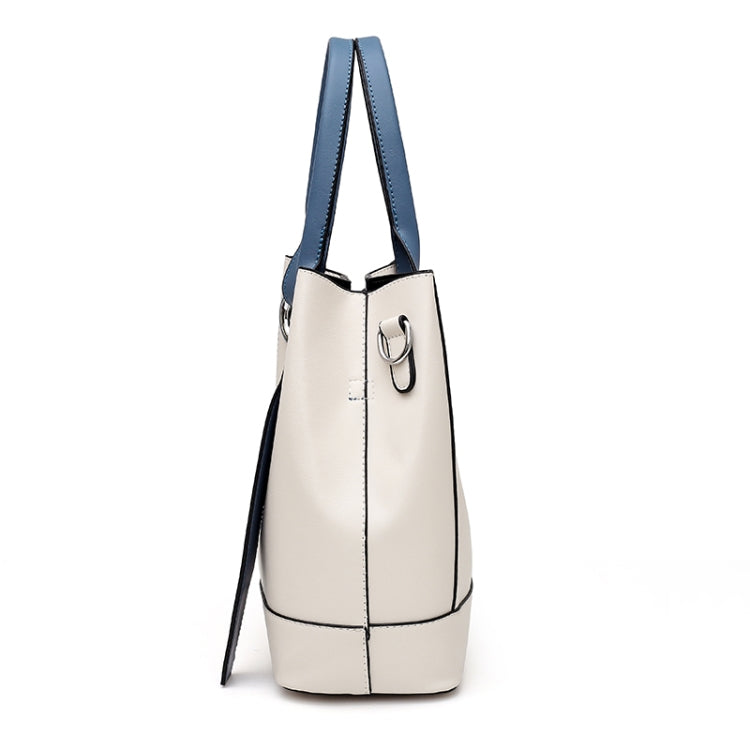 3 In 1 Fashion Solid Color Bucket Type Handbag Shoulder Bag