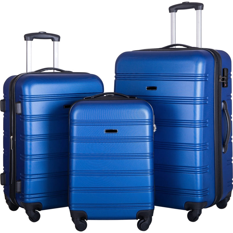 [US Warehouse] 3 in 1 Luggage Set Hardside Spinner Suitcase with TSA Lock