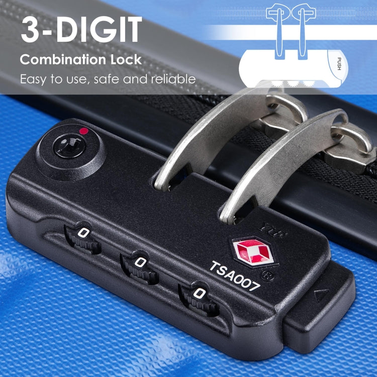 [US Warehouse] 3 in 1 Lightweight Hardshell Luggage Sets Spinner Suitcase with TSA Lock