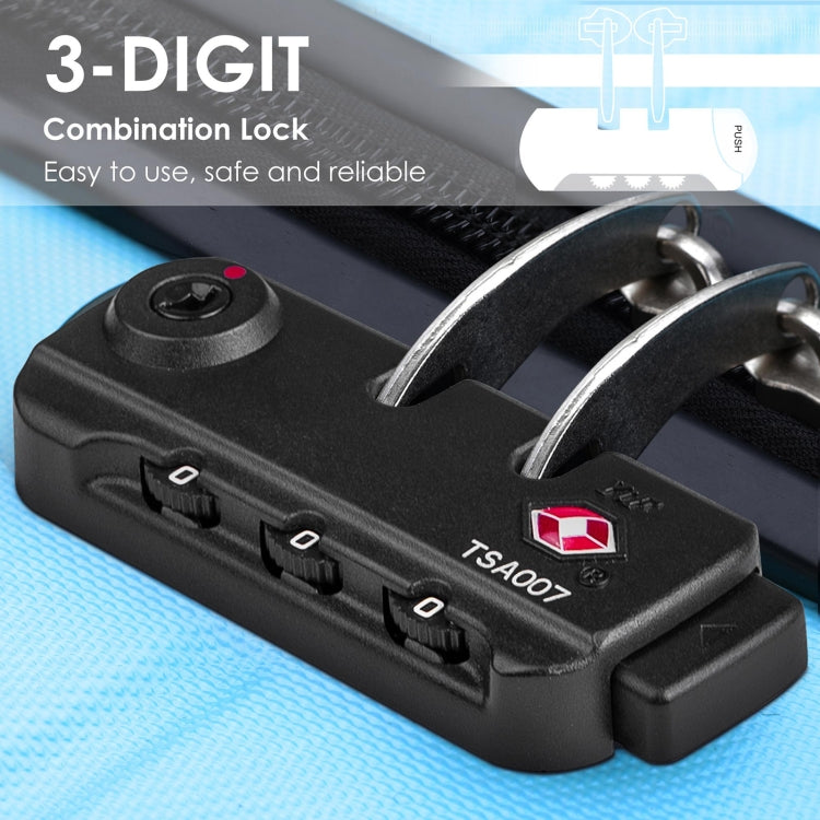 [US Warehouse] 3 in 1 Lightweight Hardshell Luggage Sets Spinner Suitcase with TSA Lock