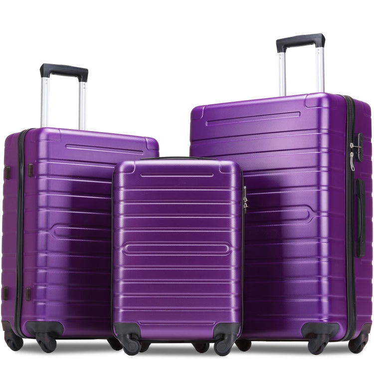 [US Warehouse] 3 in 1 Lightweight Hardshell Luggage Sets Spinner Suitcase with TSA Lock