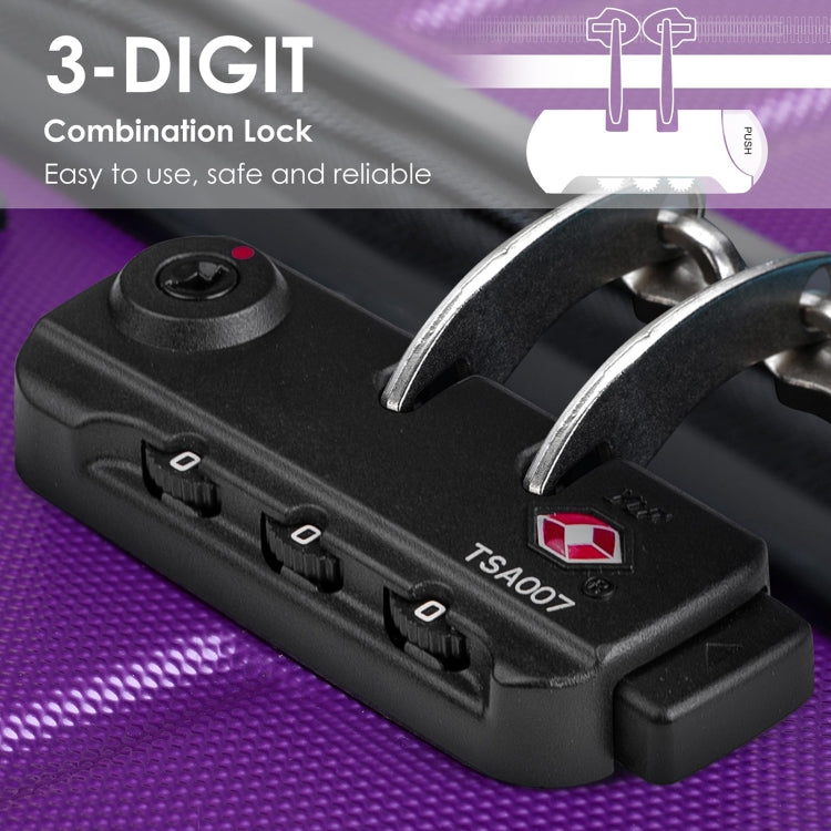 [US Warehouse] 3 in 1 Lightweight Hardshell Luggage Sets Spinner Suitcase with TSA Lock