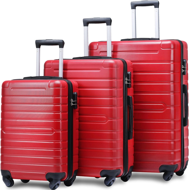 [US Warehouse] 3 in 1 Lightweight Hardshell Luggage Sets Spinner Suitcase with TSA Lock
