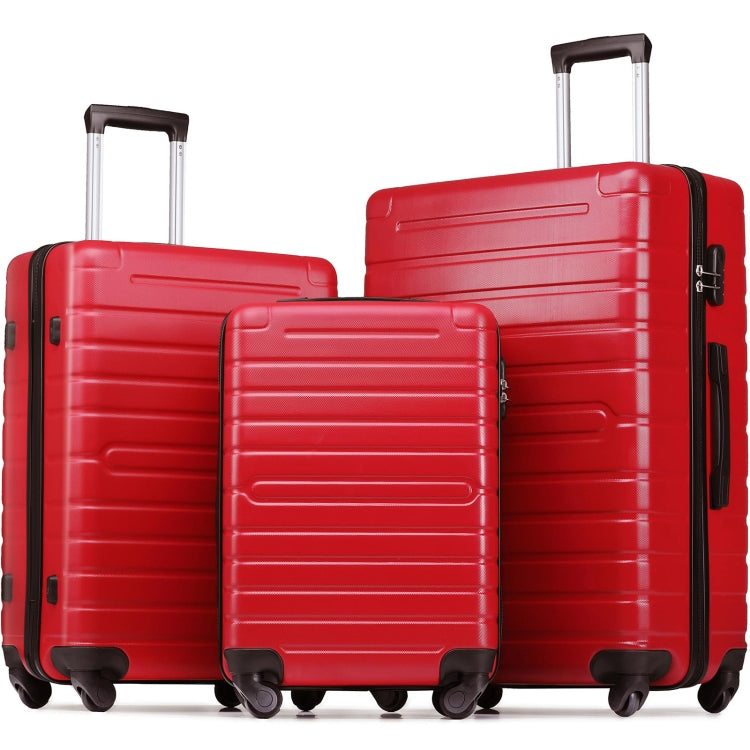 [US Warehouse] 3 in 1 Lightweight Hardshell Luggage Sets Spinner Suitcase with TSA Lock