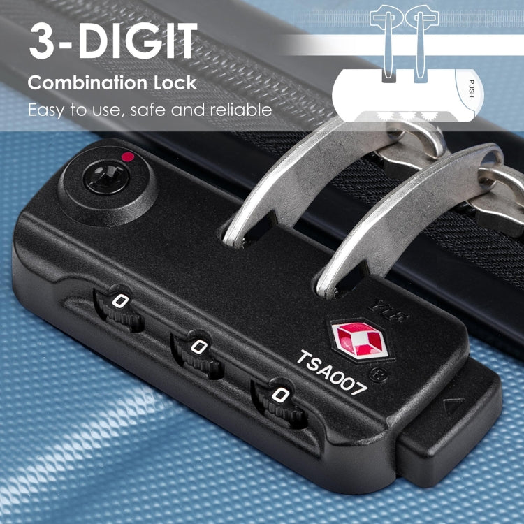 [US Warehouse] 3 in 1 Lightweight Hardshell Luggage Sets Spinner Suitcase with TSA Lock