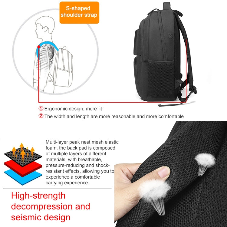 cxs-615 Multifunctional Oxford Laptop Bag Backpack