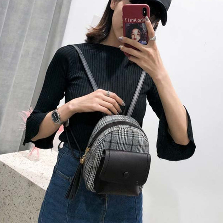 Leisure Fashion Woolen Cloth Double Shoulders Bag