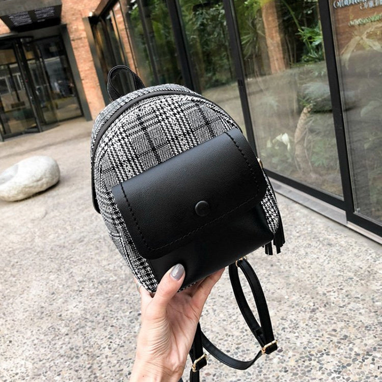 Leisure Fashion Woolen Cloth Double Shoulders Bag
