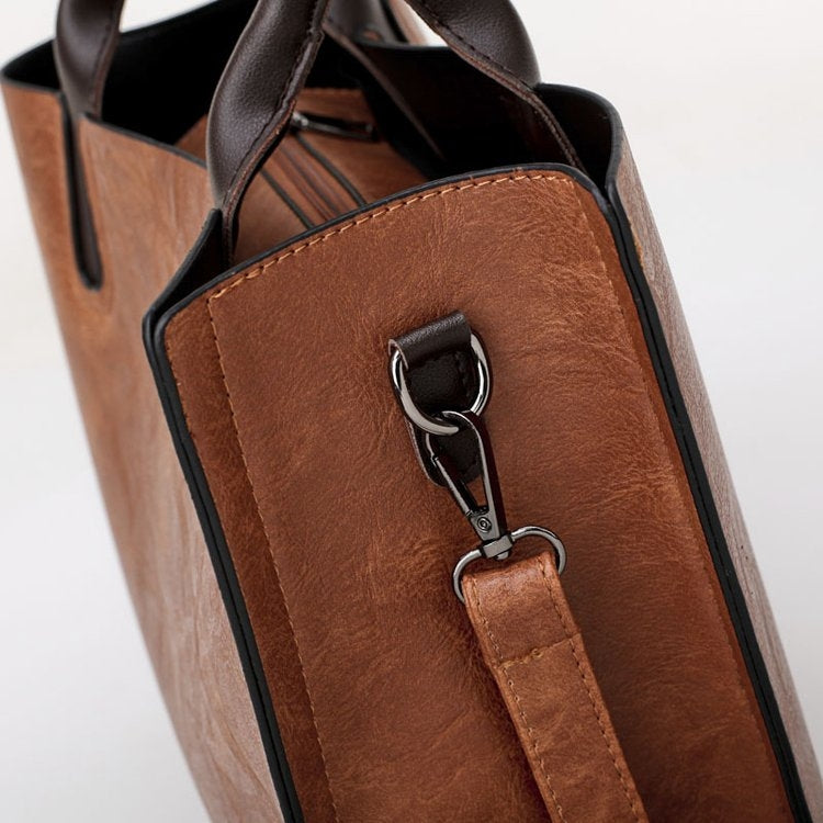 Leisure Fashion PU Leather Slant Shoulder Bag Handbag