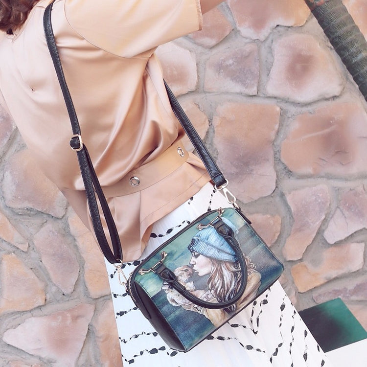 Leisure Fashion PU Leather Slant Shoulder Bag Handbag