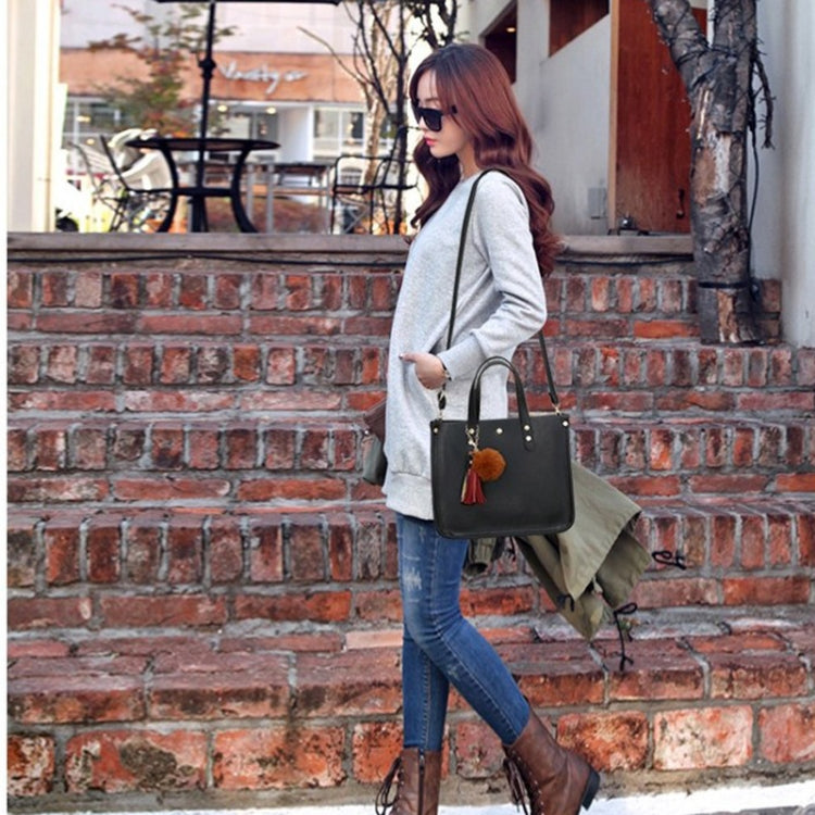 High Capacity Leisure Fashion PU Slant Shoulder Bag Handbag