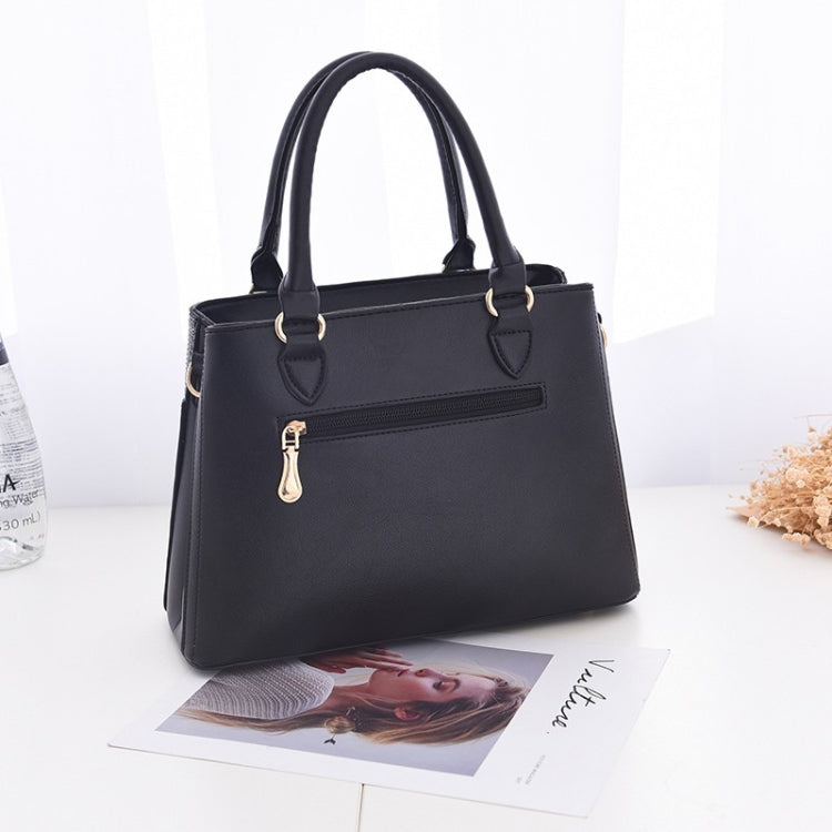 Stitching Plaid Leisure Fashion PU Slant Shoulder Bag Handbag