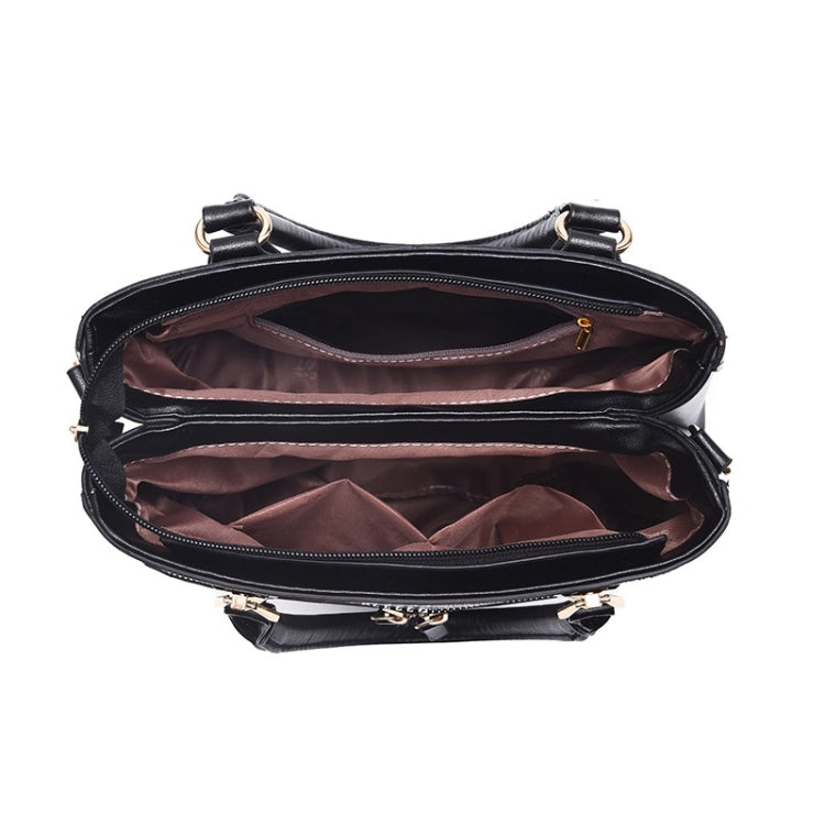 Stitching Plaid Leisure Fashion PU Slant Shoulder Bag Handbag