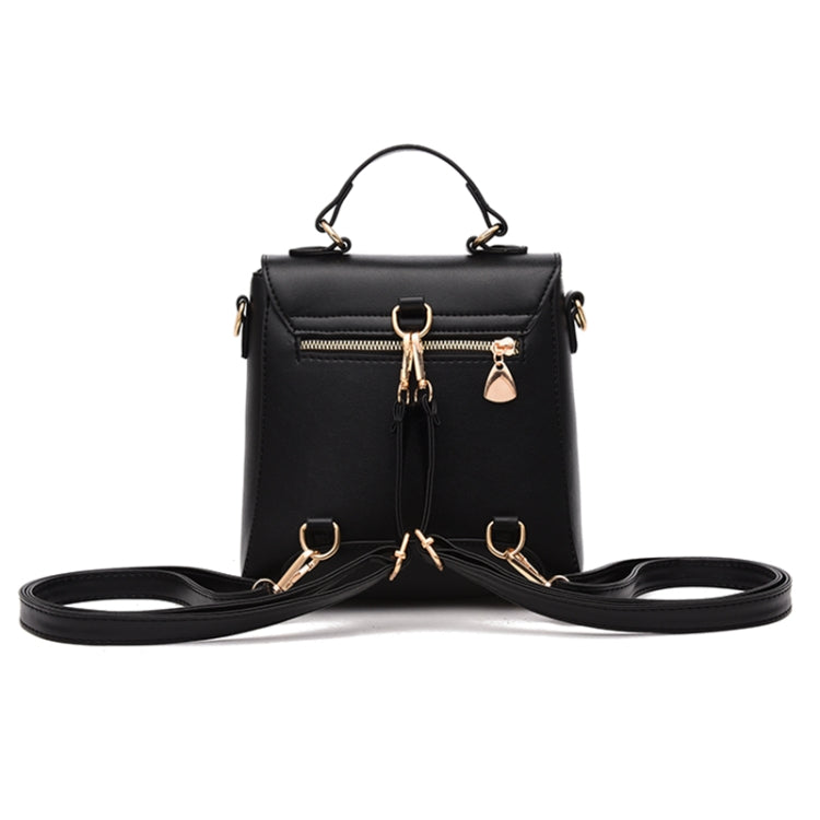 Rivet Pattern Leisure Fashion PU Double Shoulder Bag Handbag