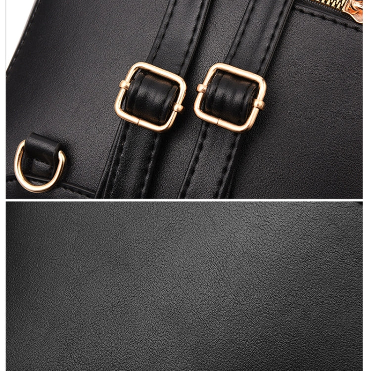 Rivet Pattern Leisure Fashion PU Double Shoulder Bag Handbag