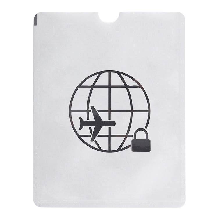 Aluminum Foil Anti Theft RFID Blocking Sleeve Passport Passbook Protector, Size: 13.5*10.5cm