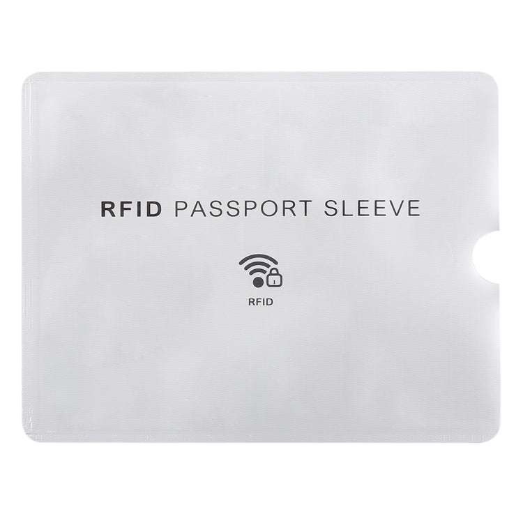 Aluminum Foil Anti Theft RFID Blocking Sleeve Passport Passbook Protector, Size: 13.5*10.5cm