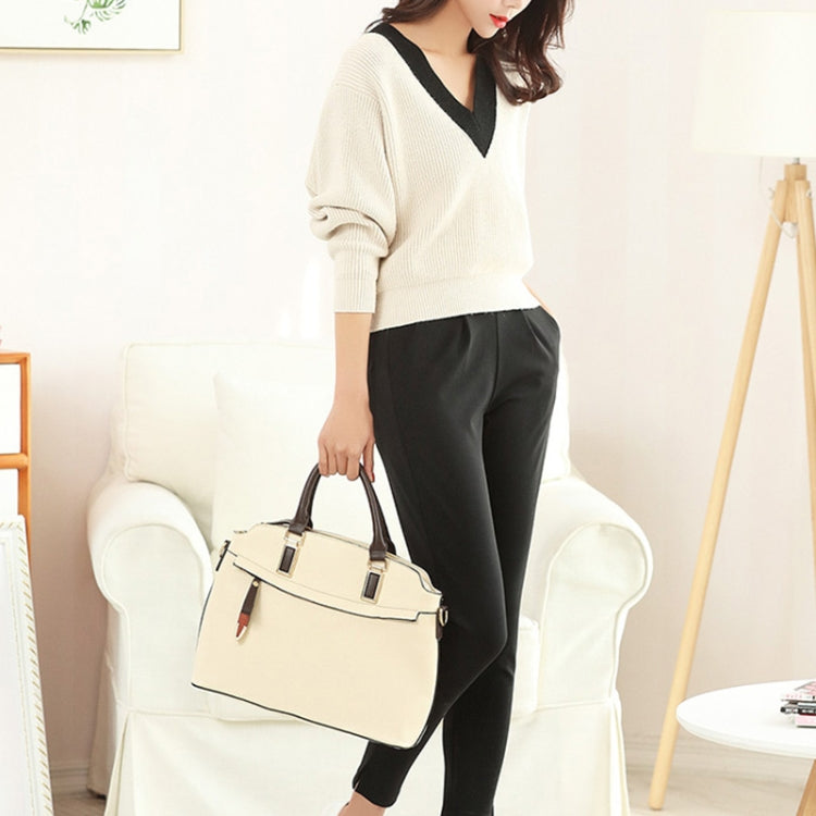 Soft Leather One Shoulder Crossbody Bag Handbag for Women, Suitable for Laptop Size: 13.3 inch