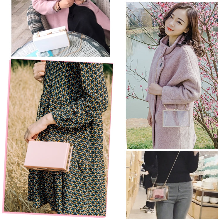 Dinner Retro Clutch Bag Diagonal Shoulder Chain Small Square Bag