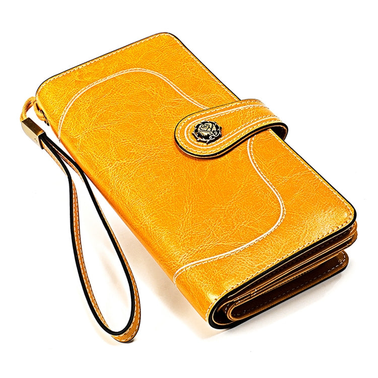 3555 Large Capacity Long Multi-function Anti-magnetic RFID Wallet Clutch for Ladies with Card Slots