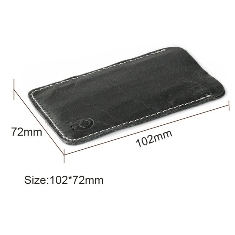 3 PCS XIAO YUAN XIANG Cowhide Leather License Sleeve Pocket Wallet Coin Purse Credit Card Holder, Size: 10.2cm x 7.6cm, Random Color Delivery