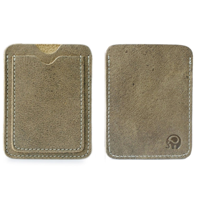 3 PCS XIAO YUAN XIANG Cowhide Leather License Sleeve Pocket Wallet Coin Purse Credit Card Holder, Size: 10.2cm x 7.6cm, Random Color Delivery