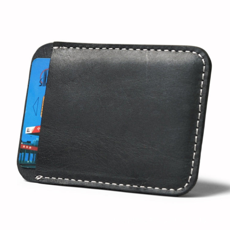 3 PCS XIAO YUAN XIANG Cowhide Leather Pocket Wallet Purse Credit Card Sleeve Holder with Clip, Size: 10.6cm x 7.2cm, Random Color Delivery